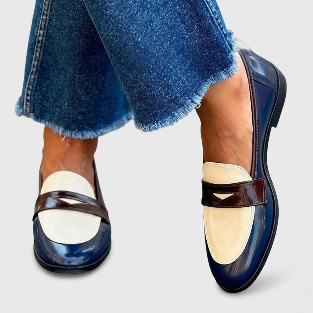 Irène™ | Mocassins à Contraste