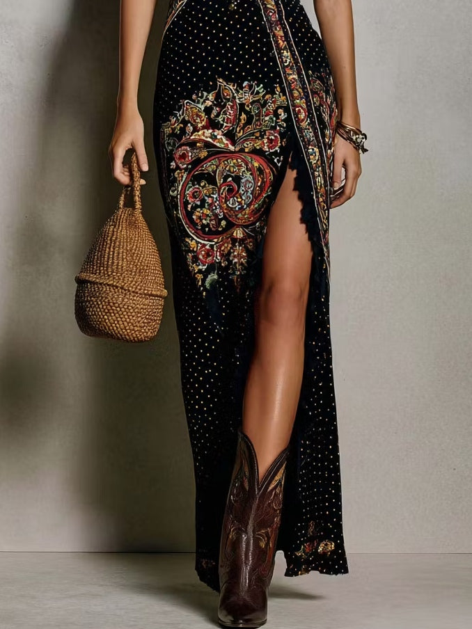Avah | Robe Longue Bohème Imprimée