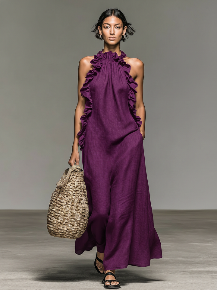 Gwyneth | Robe Longue à Volants