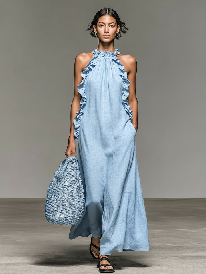 Gwyneth | Robe Longue à Volants