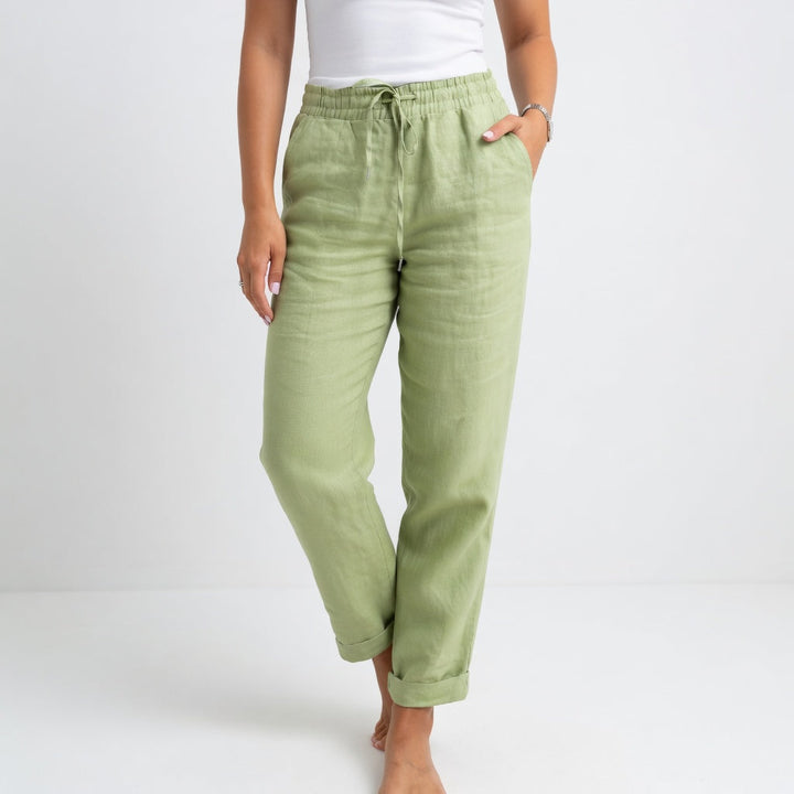 Albertine™ — 100% Cotton Fluid Trousers Natural Comfort