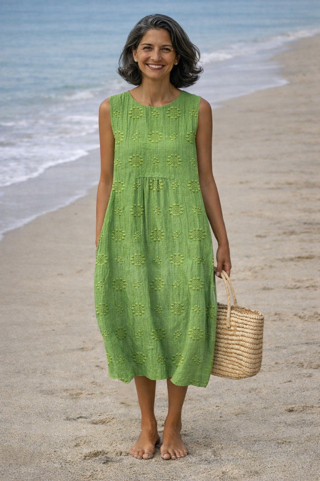 Sara | Printed Midi Dress