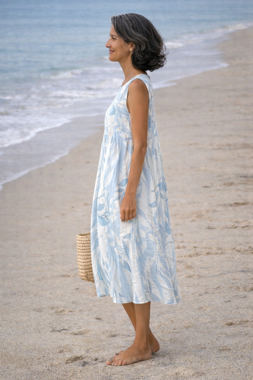 Joy | Midi Dress with Leaves