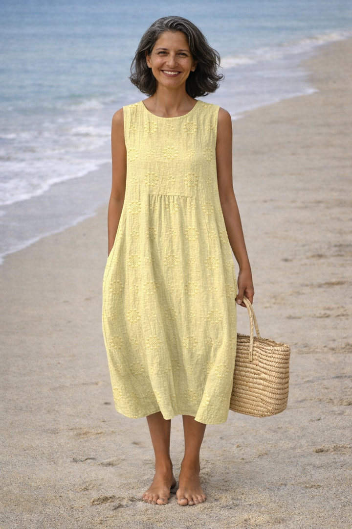 Sara | Printed Midi Dress