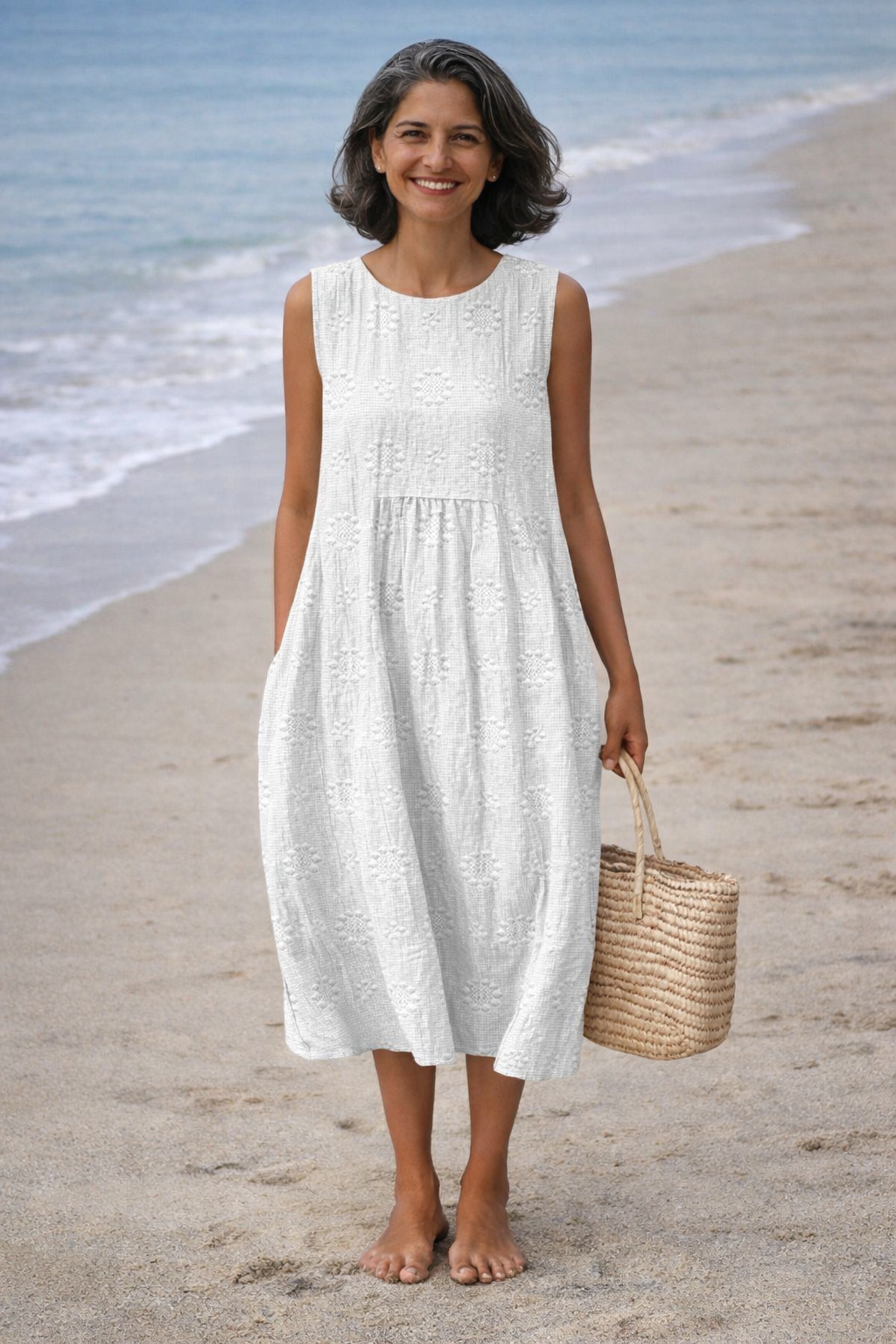 Sara | Printed Midi Dress
