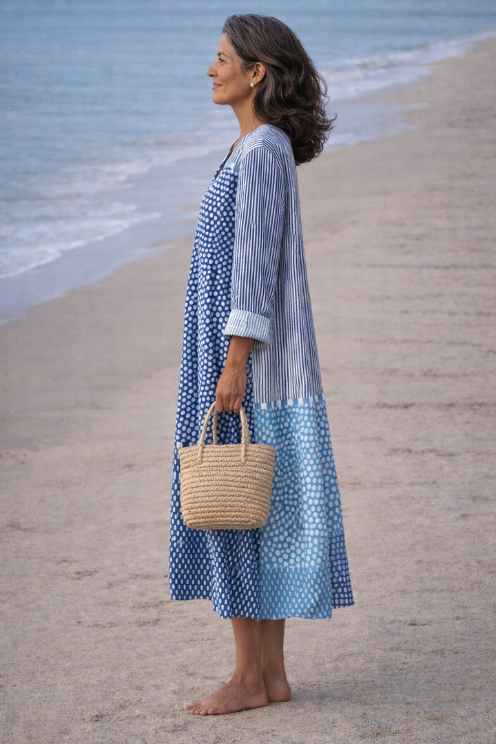Breeze Flowing Dress Blue