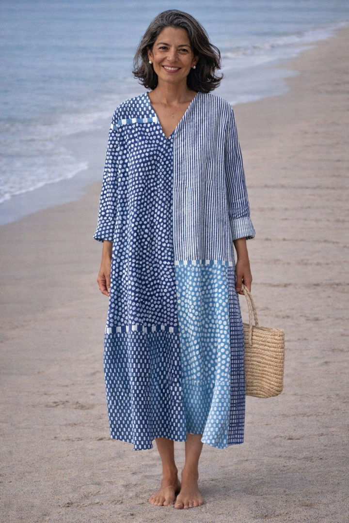 Breeze Flowing Dress Blue