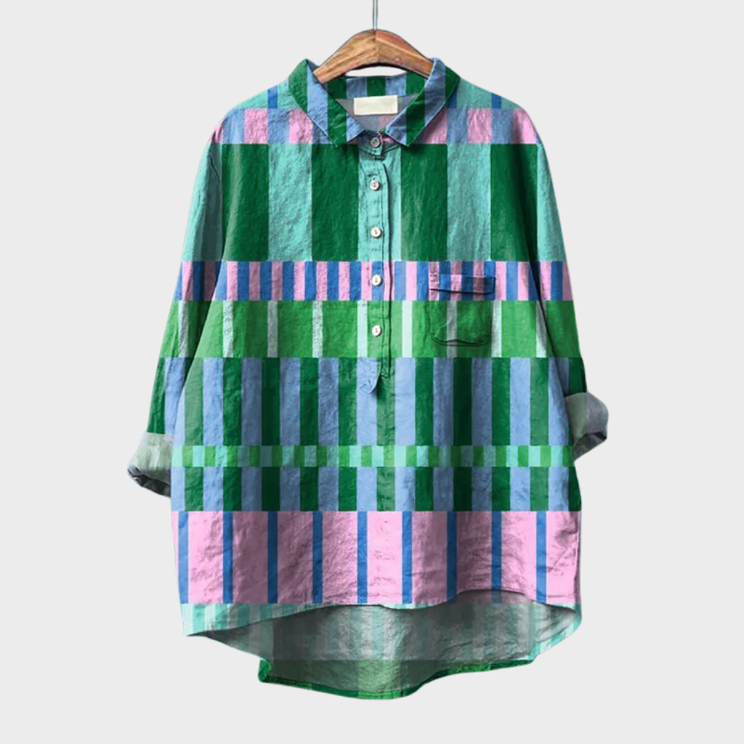 Azélie | Blouse Graphique Colorée