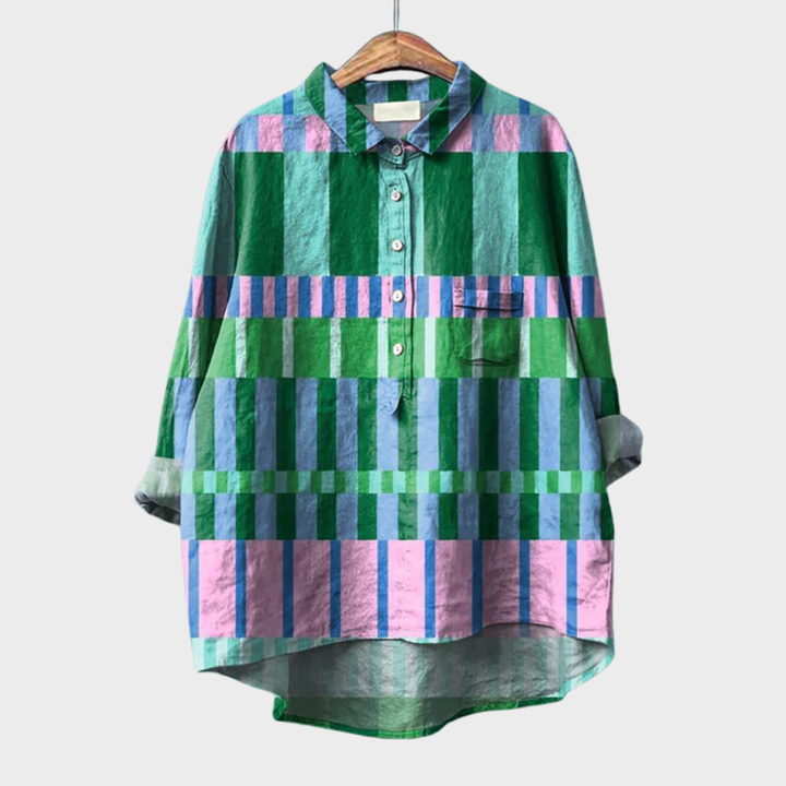Azélie | Blouse Graphique Colorée
