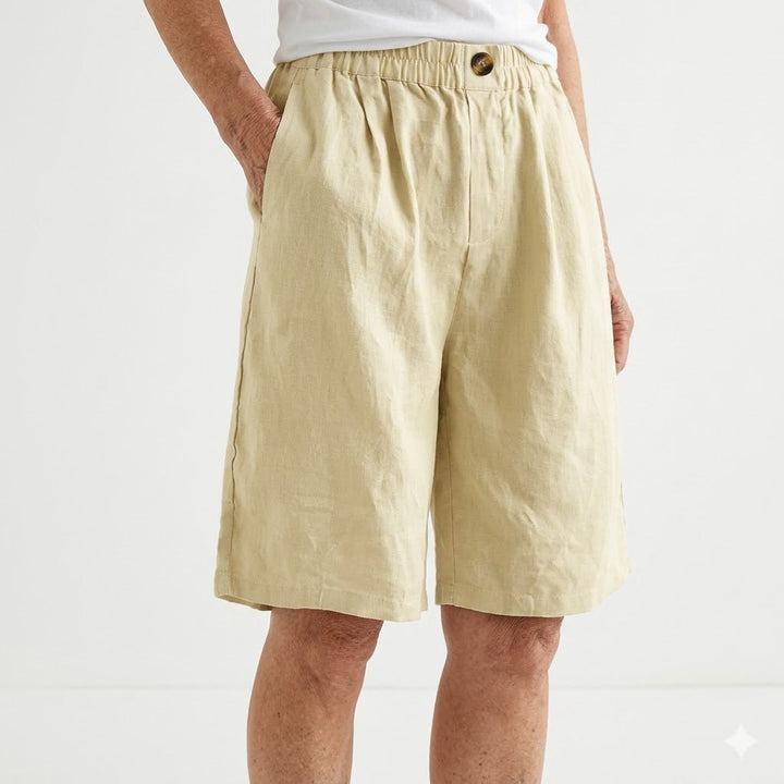 Wandeline™ — Wide-Leg Elastic Waist Shorts Natural Summer Comfort
