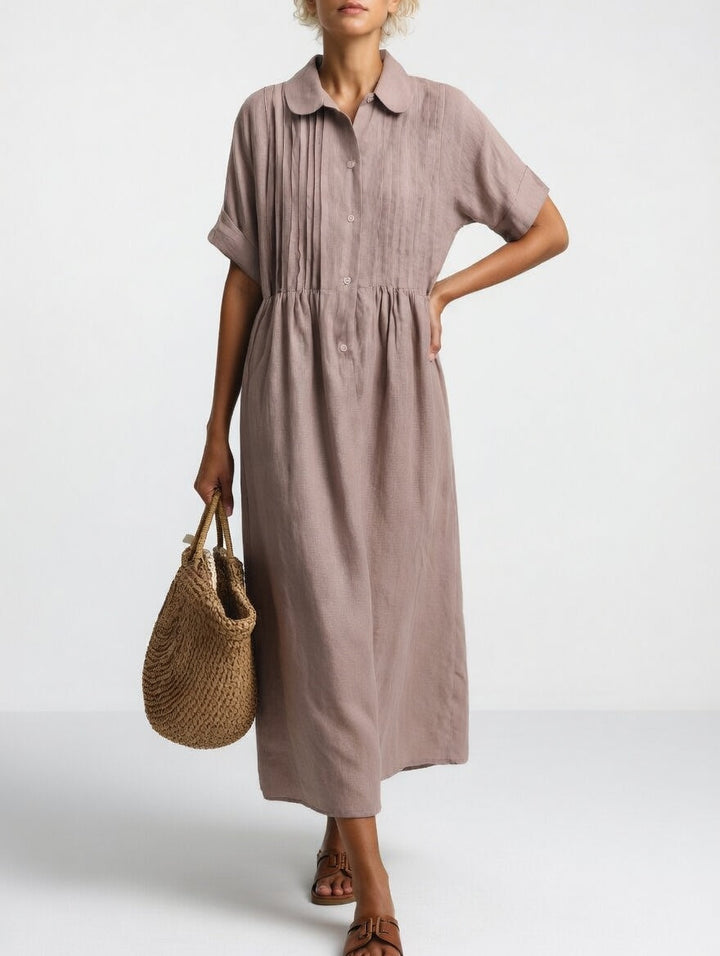 Lysandra™ – Fluid Summer Shirt Dress