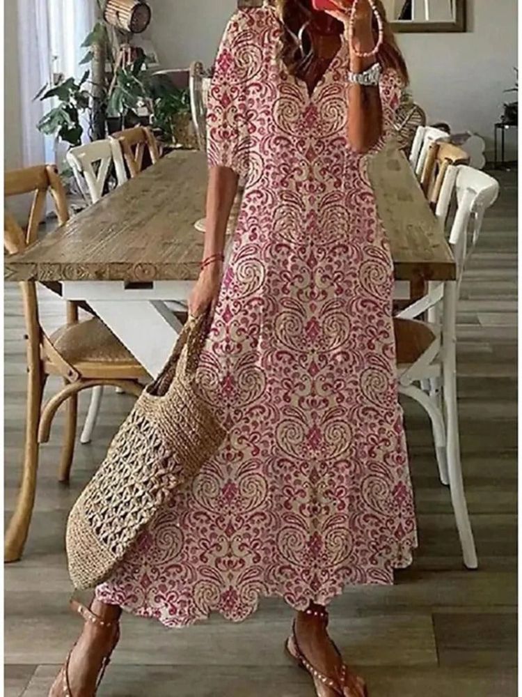 Élodie™ — Elegant Velvet Floral Maxi Dress