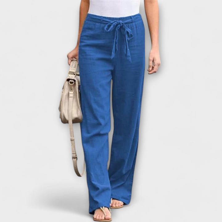 Pauline – Tie Waist Wide Leg Pants