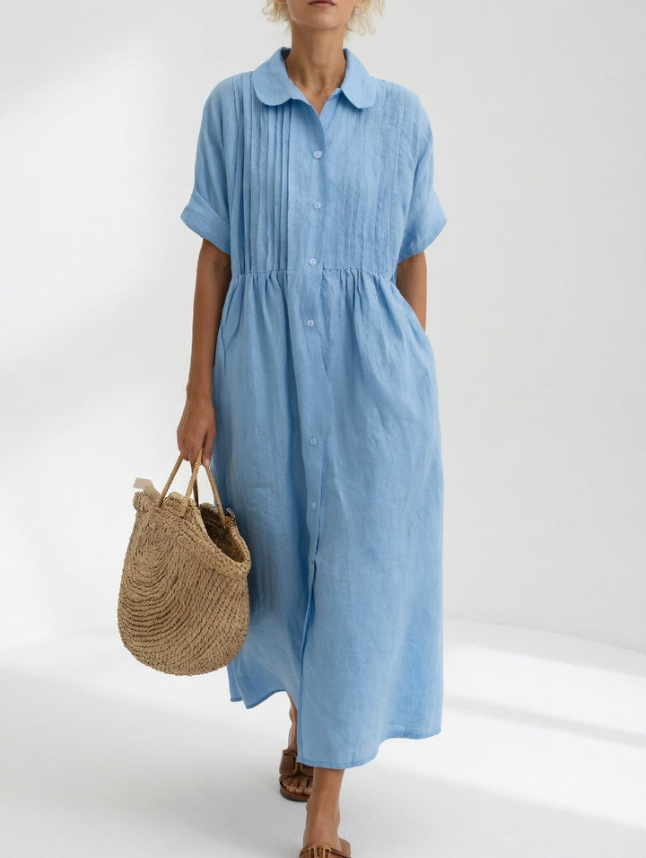 Lysandra™ – Fluid Summer Shirt Dress