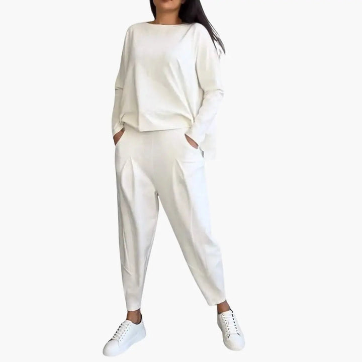 Thea | Round-Neck Two-Piece Set