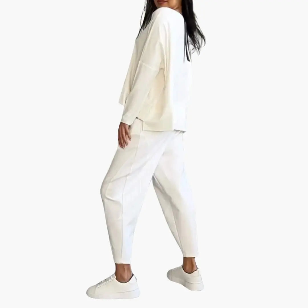 Thea | Round-Neck Two-Piece Set