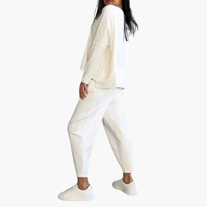 Thea | Round-Neck Two-Piece Set