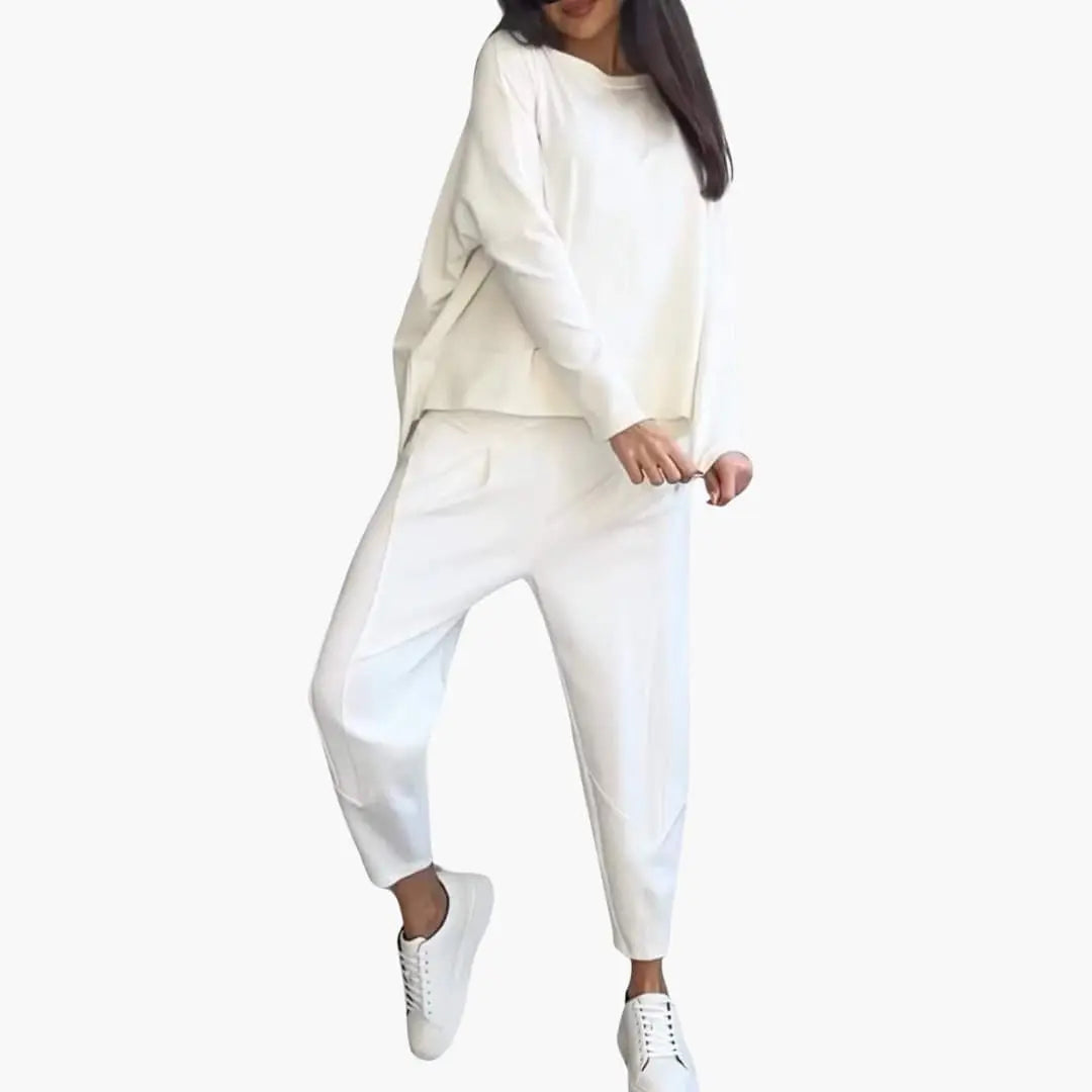 Thea | Round-Neck Two-Piece Set