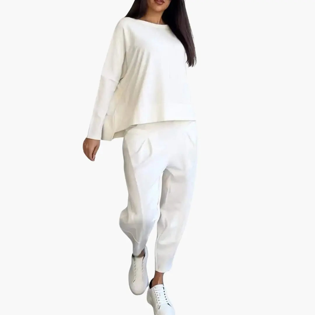 Thea | Round-Neck Two-Piece Set