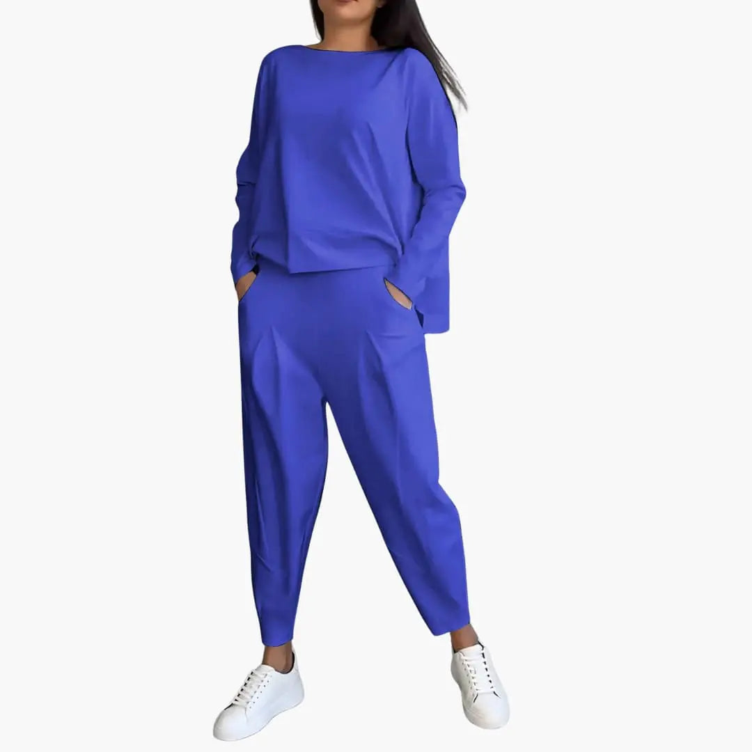 Thea | Round-Neck Two-Piece Set