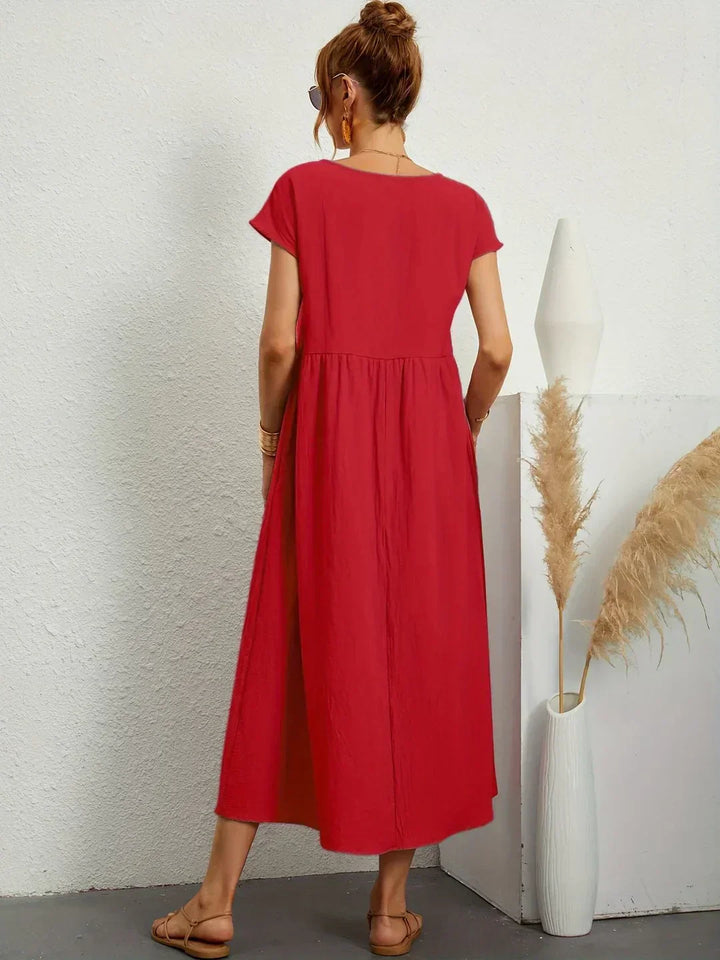 Ursina™ | Fluid Midi Dress-