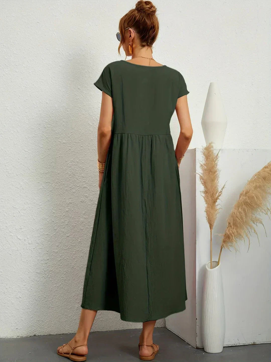 Ursina™ | Fluid Midi Dress-