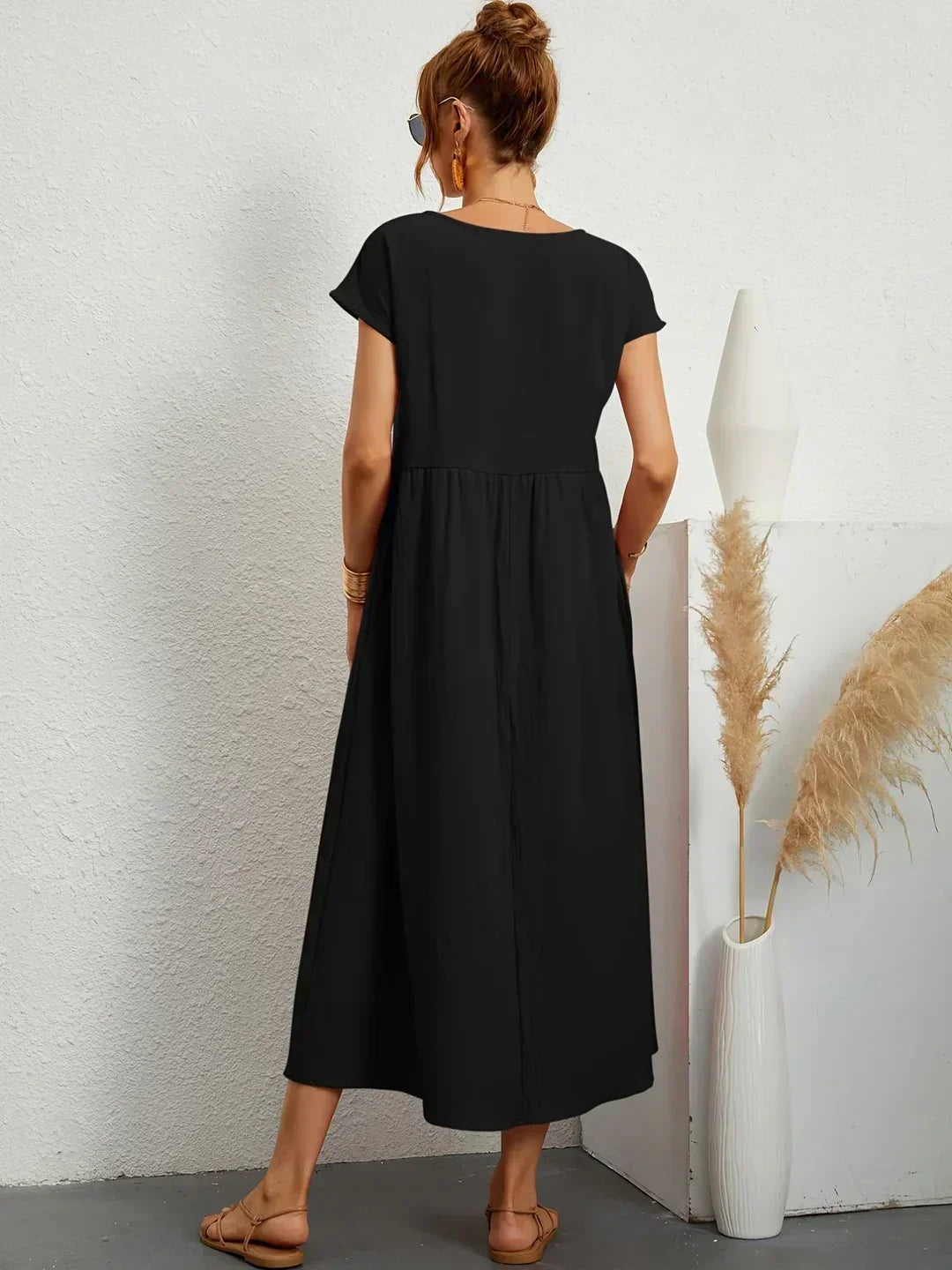 Ursina™ | Fluid Midi Dress-
