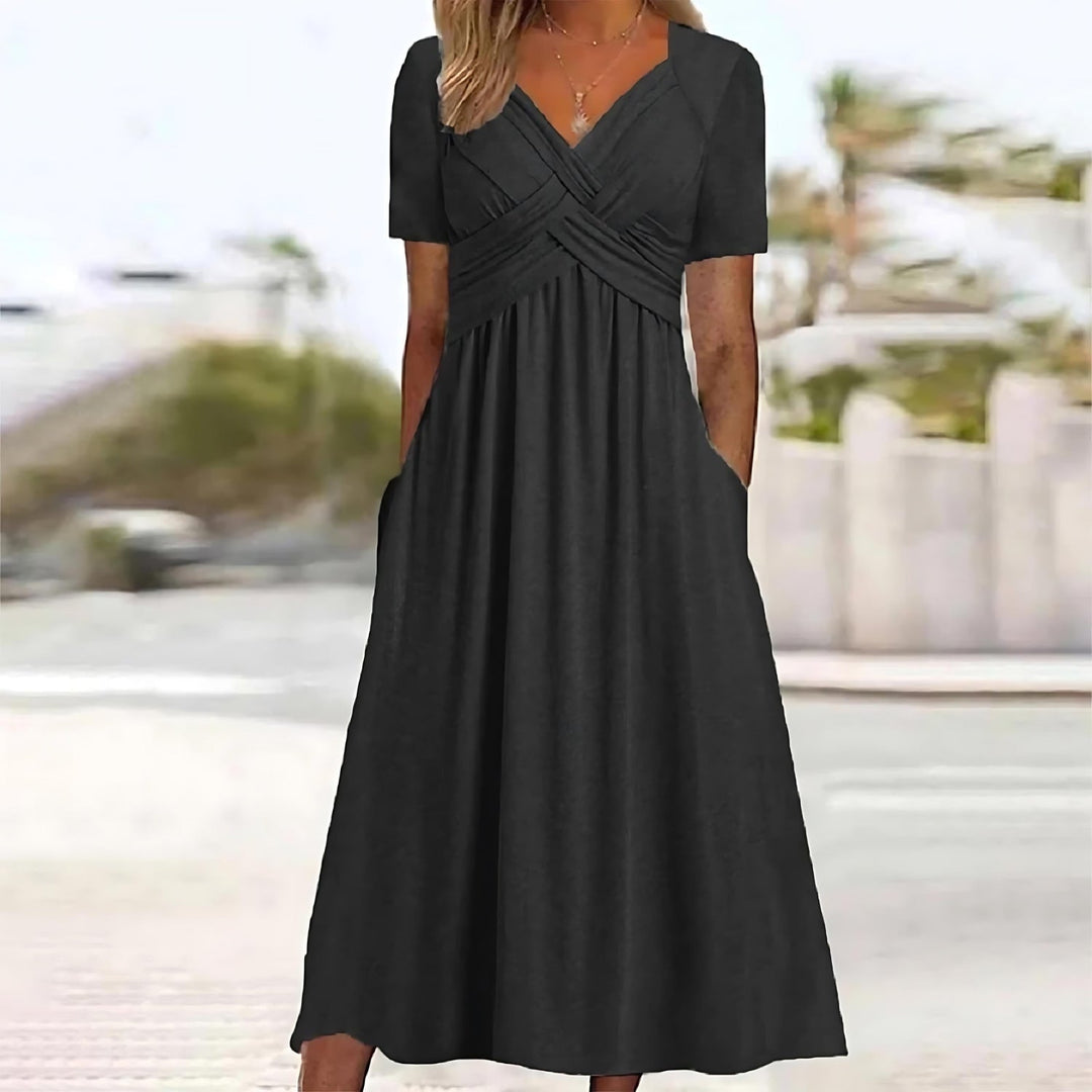 SOFIA | Midi Dress With a Flattering Silhouette for Elegant Occasions
