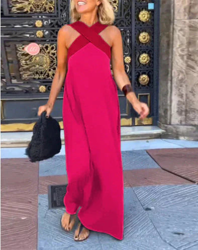 Quirine™ | Wrap-Front Maxi Dress-