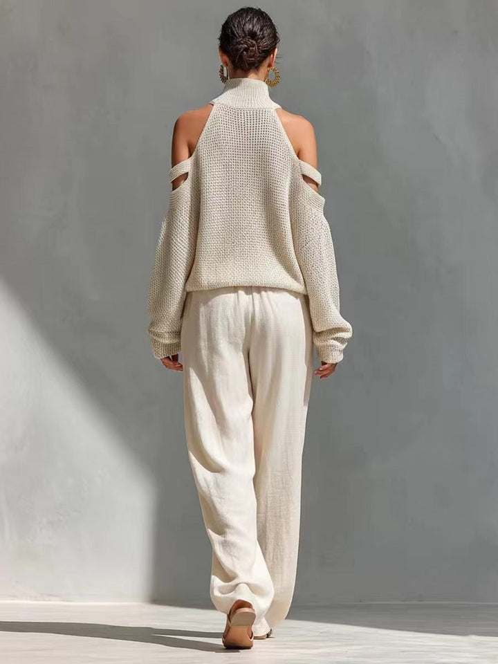 Fashion Knit and Linen Set