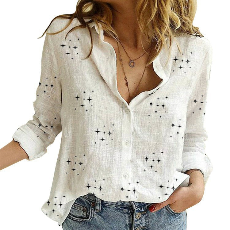 QUINN | Classic Printed Blouse