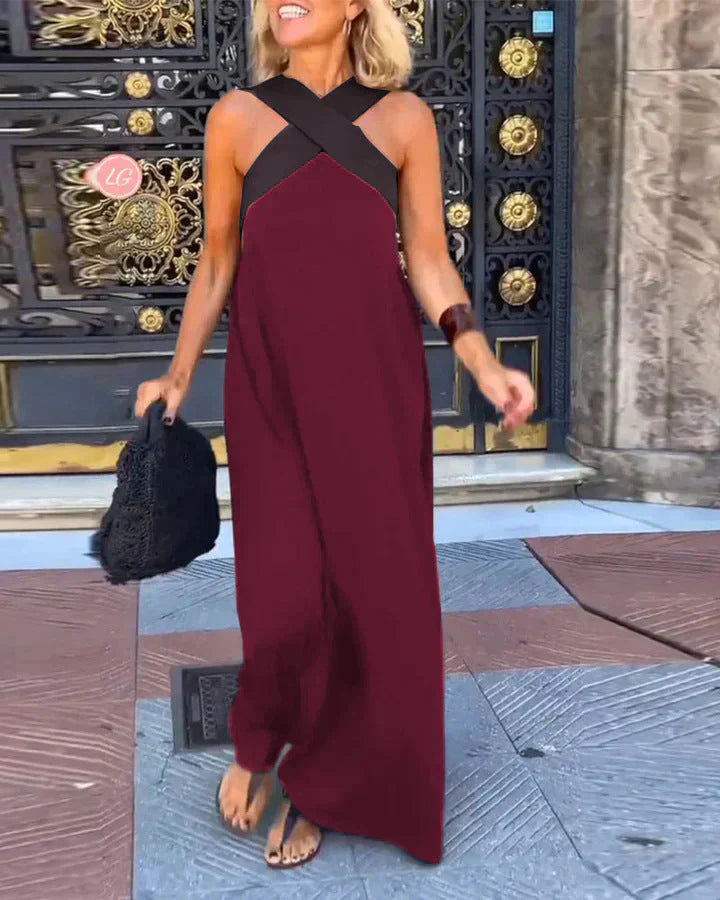 Quirine™ | Wrap-Front Maxi Dress-
