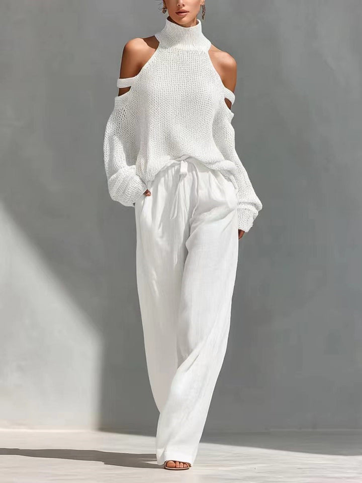 Fashion Knit and Linen Set