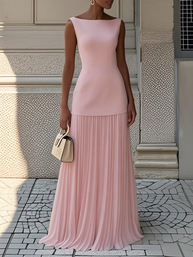 Shayla | Robe Longue Plissée