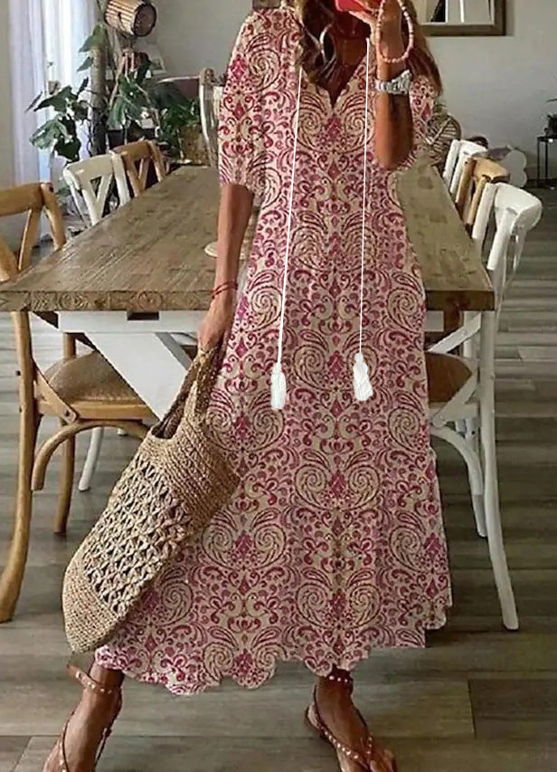Sofia | Boho Vintage Summer Maxi Dress