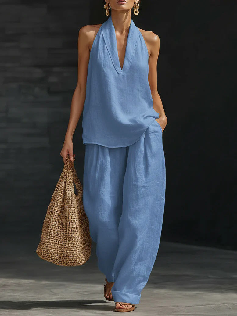 Zoe™ Sleeveless Set with Wide Pants