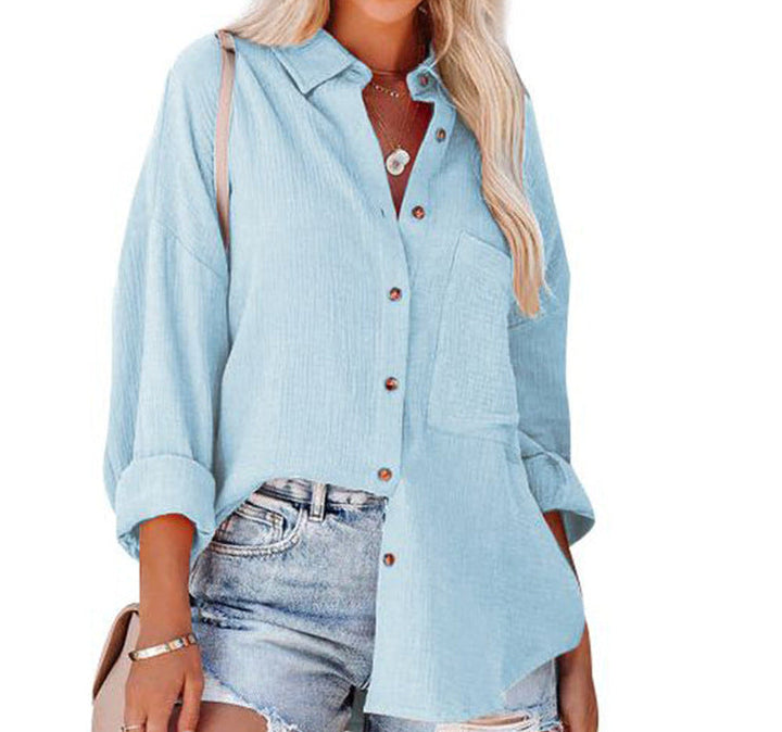 MADELYN | Casual Button Down Long Sleeve Blouse