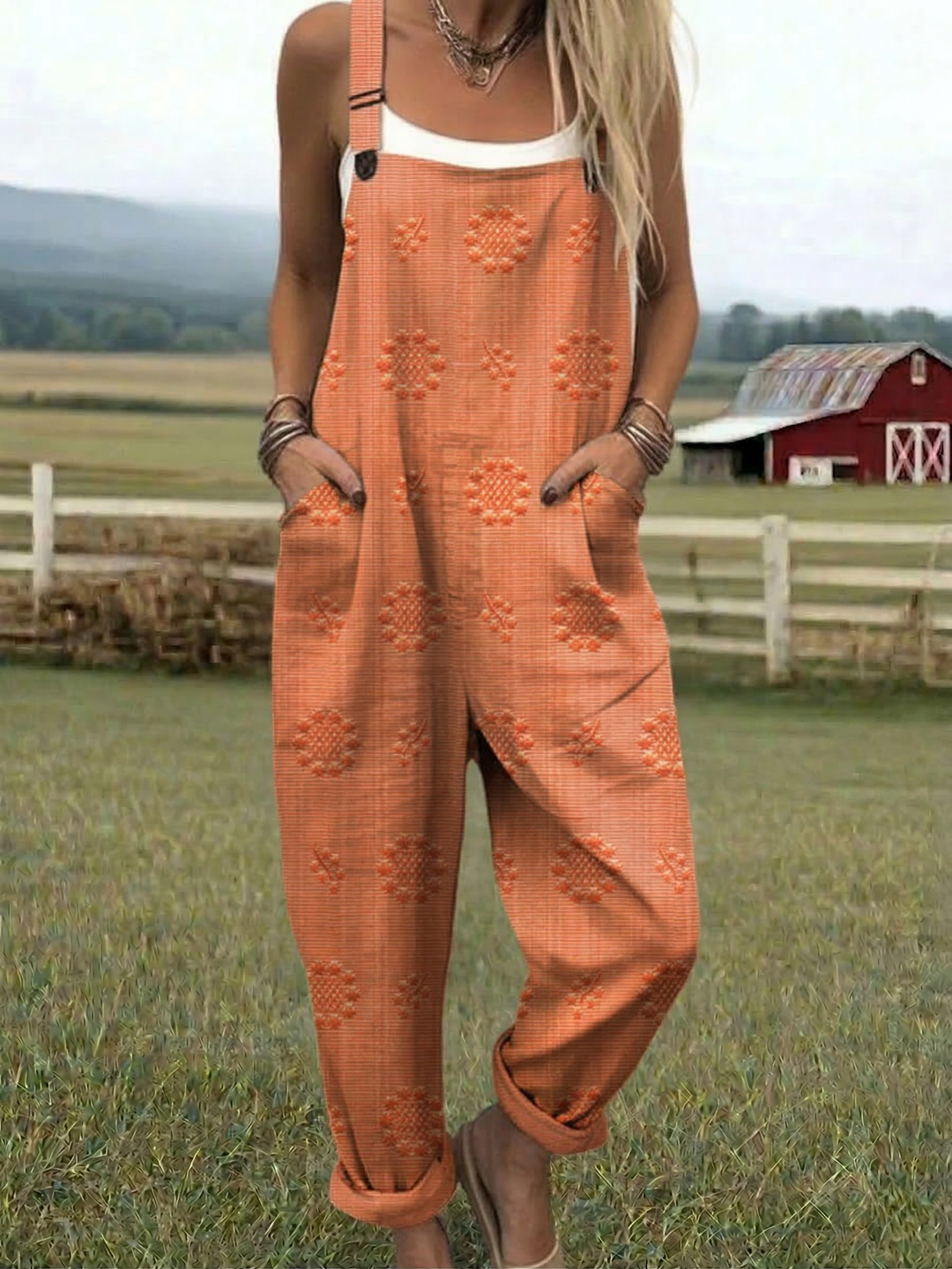 Freja | Relaxed Pattern Jumpsuit