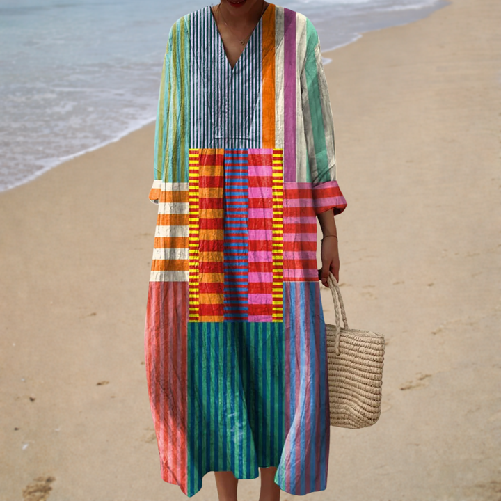 Robe Imprimée d'Été qui Met en Valeur