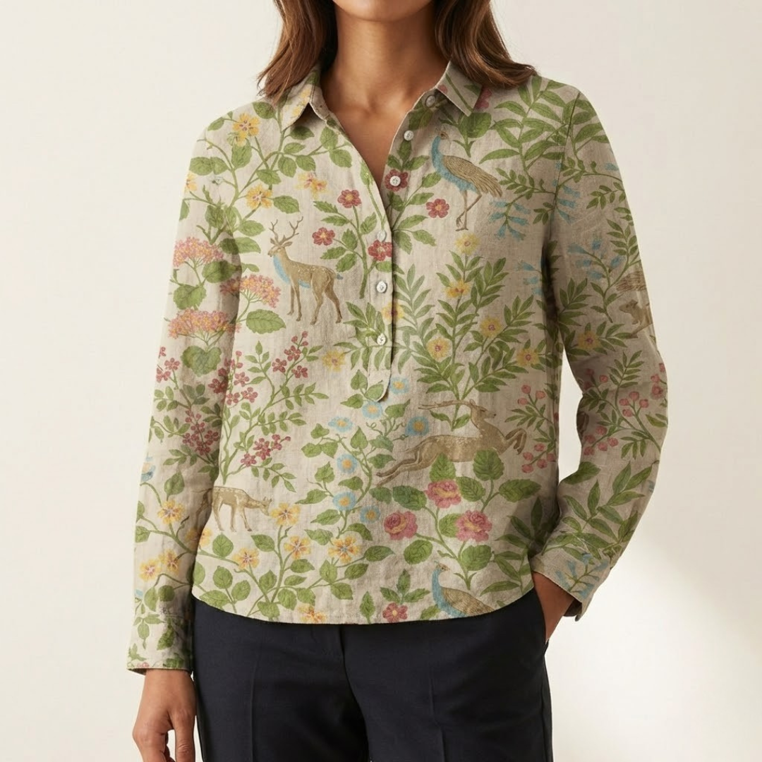 DELACROIX | Chemise Élégante à Motif Béatrice