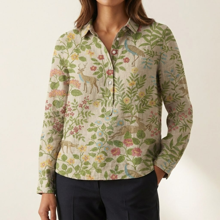 DELACROIX | Chemise Élégante à Motif Béatrice