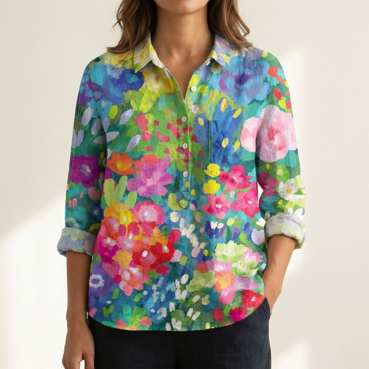 DELACROIX | Chemise Élégante à Motif Capucine