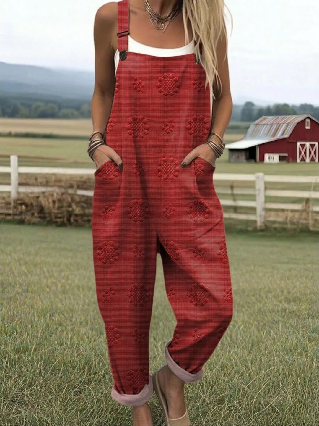 Freja | Relaxed Pattern Jumpsuit