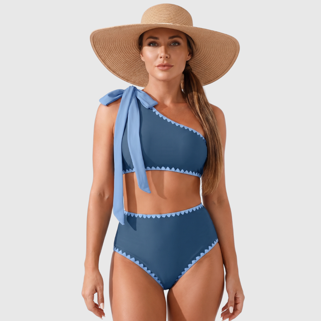 Marit | High Waist One Shoulder Bikini