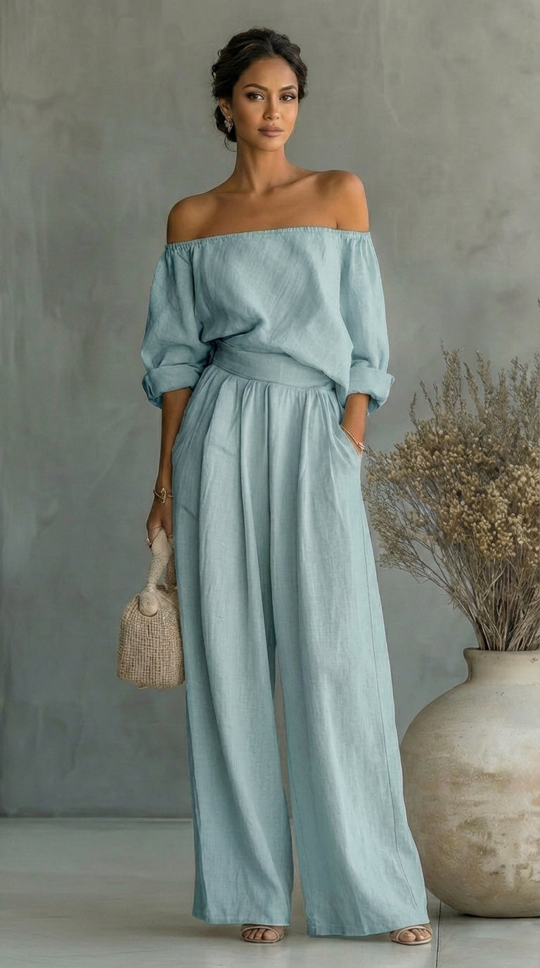 Liliána™ – Exclusive linen-effect set for a stylish summer • S1