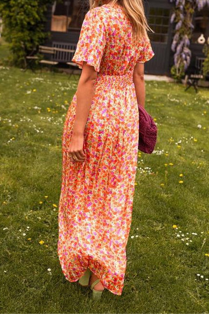 Natalie | Flattering Printed Maxi Dress