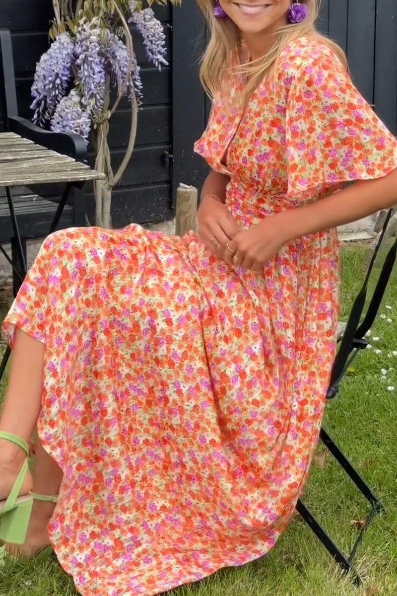 Natalie | Flattering Printed Maxi Dress