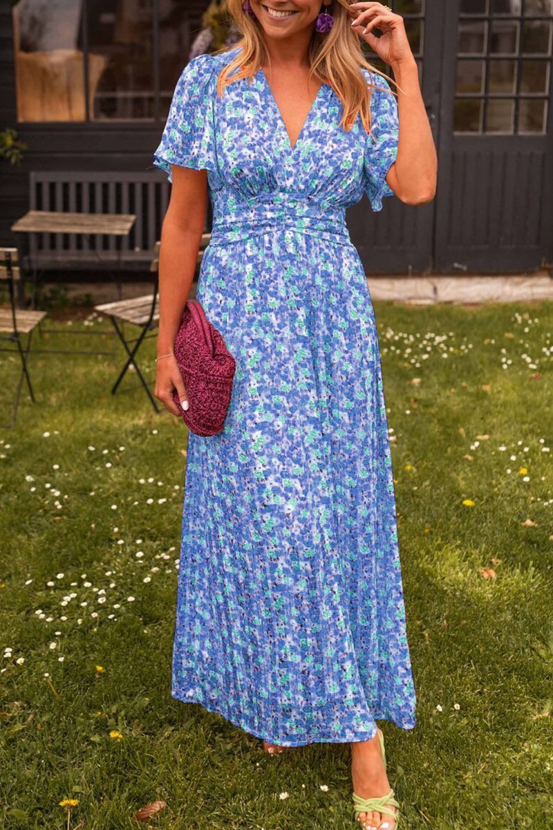 Natalie | Flattering Printed Maxi Dress