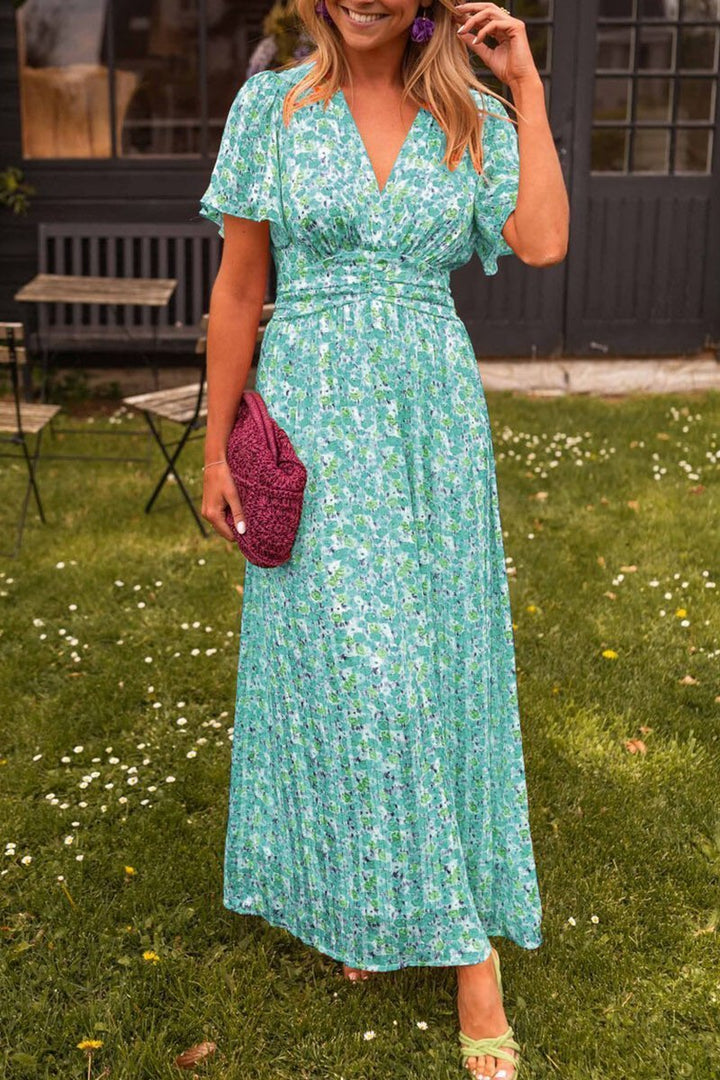 Natalie | Flattering Printed Maxi Dress