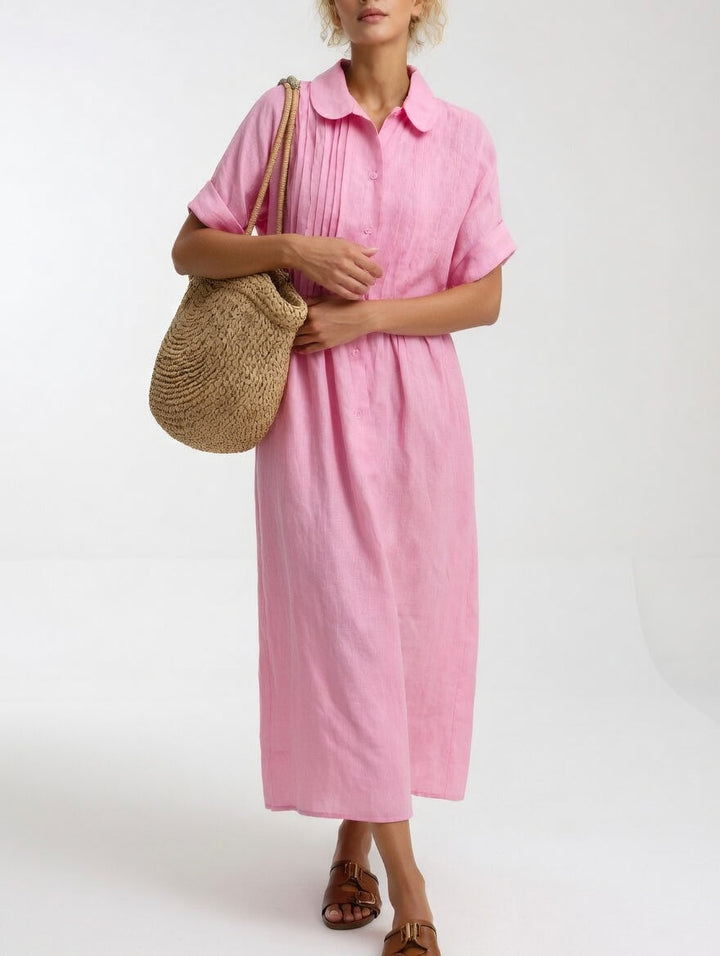 Lysandra™ – Fluid Summer Shirt Dress